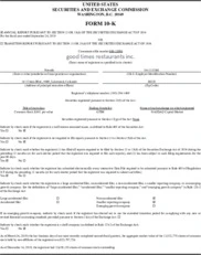 Good Times Restaurants Inc.