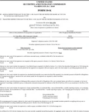 Good Times Restaurants Inc.