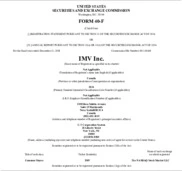 IMV Inc. 
