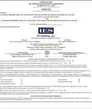 IES Holdings, Inc.
