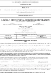 Lincoln Educational Services Corporation