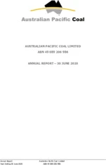 Australian Pacific Coal