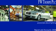 FW Thorpe Plc