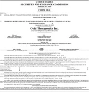 Ovid Therapeutics Inc.