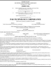 PAR Technology Corp.