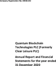 Quantum Blockchain Technologies