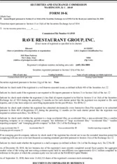 Rave Restaurant Group, Inc.