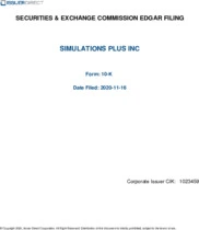 Simulations Plus, Inc.