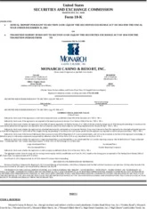 Monarch Casino & Resort Inc.