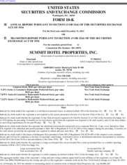 Summit Hotel Properties Inc.
