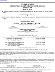 Summit Hotel Properties Inc.