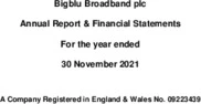 Bigblu Broadband Plc
