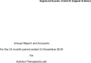 Autolus Therapeutics plc