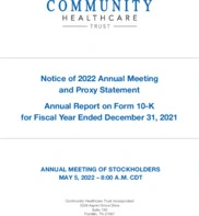 Community Healthcare Trust Incorporated