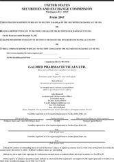 Galmed Pharmaceuticals Ltd.