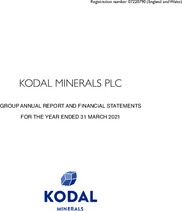Kodal Minerals Plc