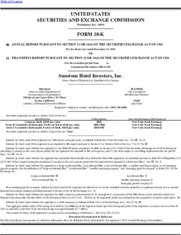 Sunstone Hotel Investors