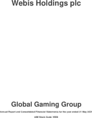 Webis Holdings plc