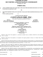 Contango ORE, Inc.