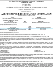 Ault Disruptive Technologies Corporation