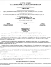 Unique Fabricating, Inc.