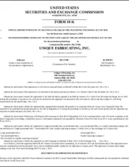 Unique Fabricating, Inc.