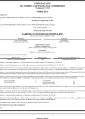Harbor Custom Development, Inc.