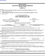 Gain Therapeutics, Inc.