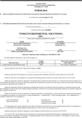 TOMI Environmental Solutions, Inc.