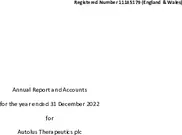 Autolus Therapeutics plc