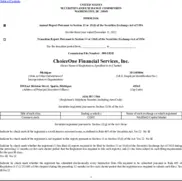 ChoiceOne Financial Services, Inc.