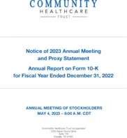 Community Healthcare Trust Incorporated