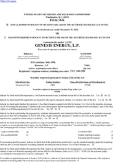 Genesis Energy, L.P.