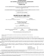 Hope Bancorp, Inc.