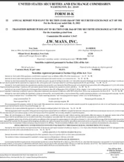 J. W. Mays, Inc.