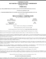 Mexco Energy Corporation