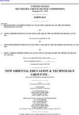 New Oriental Education & Technology Group, Inc.
