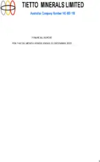 Tietto Minerals Limited