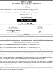 U.S. Gold Corp.