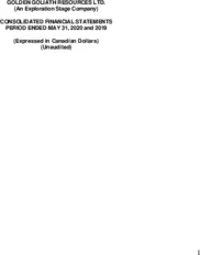 Golden Goliath Resources Ltd.