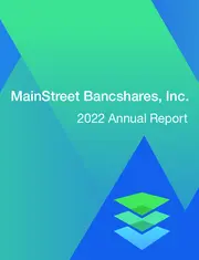 MainStreet Bancshares, Inc.