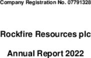Rockfire Resources