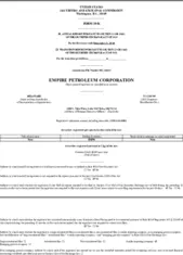Empire Petroleum Corporation