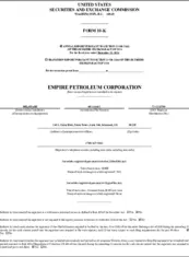 Empire Petroleum Corporation