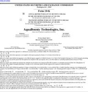 AquaBounty Technologies, Inc.