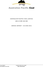 Australian Pacific Coal