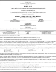 Edible Garden AG Incorporated