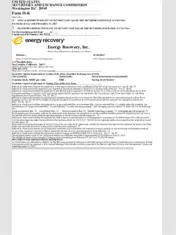 Energy Recovery
