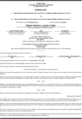 First Mining Gold Corp.