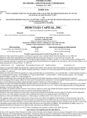 Hercules Technology Growth Capital, Inc.